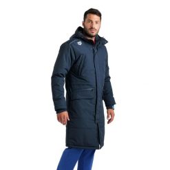 Parka Arena Team Solid. Niebieskie parki Arena, na zimę, xs, z materiału, klasyczne, z kapturem. Za 719.50 zł.