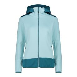 Bluza damska turystyczna CMP 34E2306. Niebieskie bluzy CMP, m, bez wzorów, z materiału, z kapturem. Za 375.00 zł.