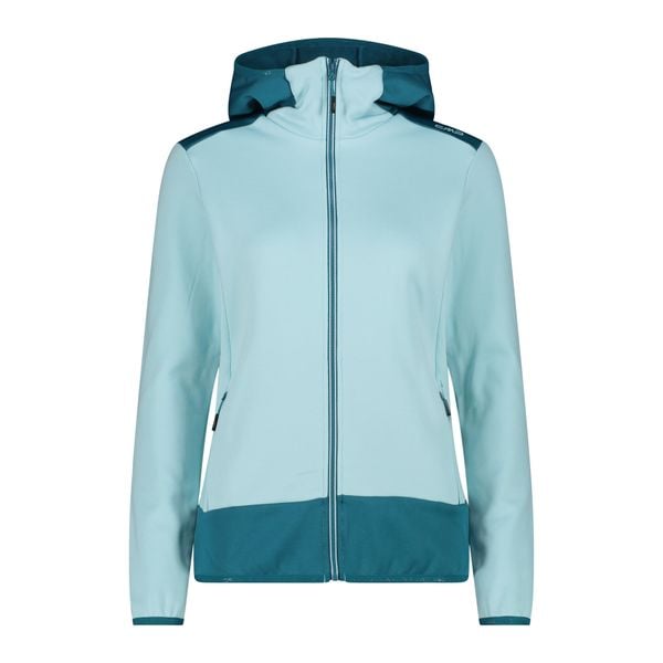 Bluza damska turystyczna CMP 34E2306. Niebieskie bluzy CMP, m, bez wzorów, z materiału, z kapturem. Za 375.00 zł.