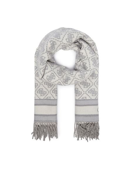 Guess Szalik AW5665 POL03 Szary. Szare rękawiczki Guess, z aplikacjami, z poliesteru. Za 194.99 zł.