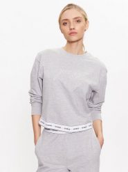 Guess Bluza O3YQ01 KBS91 Szary Regular Fit. Szare bluzy Guess, xl, z aplikacjami, z bawełny, bez kaptura. Za 229.99 zł.