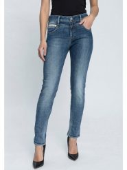 Herrlicher Dżinsy "Mora" - Slim fit - w kolorze niebieskim rozmiar: W28/L32. Niebieskie jeansy Herrlicher, l, bez wzorów. Za 206.91 zł.