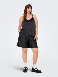 ONLY Carmakoma Top w kolorze granatowym rozmiar: 54. Niebieskie topy Only Carmakoma, bez wzorów, z koronki, bez kołnierzyka, bez ramiączek. Za 56.79 zł.