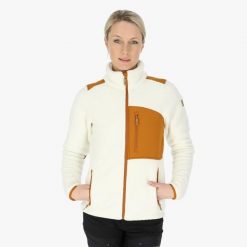 Bluza polarowa turystyka damska Swedemount Nordkap Pile Jacket wodoodporna. Białe bluzy SWEDEMOUNT, na zimę, bez wzorów, z polaru, bez kaptura. Za 371.00 zł.