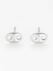 DIAMANTA Złote kolczyki-wkrętki "Petit Grain de Café" rozmiar: onesize. Szare kolczyki DIAMANTA, złote. Za 197.63 zł.