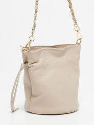 Victor & Hugo Paris Skórzana torebka "Eonora" w kolorze beżowym - 17 x 19,5 x 15 cm rozmiar: onesize. Brązowe torby na ramię Victor & Hugo Paris, bez wzorów, z materiału, na ramię, bez dodatków. Za 314.78 zł.