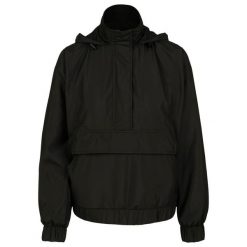 Parka dla kobiet Urban Classic panel. Czarne parki Urban Classics, na zimę, bez kaptura. W wyprzedaży za 170.50 zł.