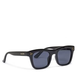 Okulary przeciwsłoneczne Aldo. Czarne okulary przeciwsłoneczne Aldo, bez wzorów. Za 49.99 zł.