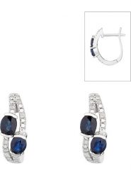 CARATELLI Złote kolczyki "Thalassa" z diamentami rozmiar: onesize. Niebieskie kolczyki CARATELLI, z diamentem, złote. Za 1,380.45 zł.