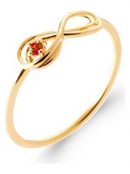 L'Atélier Précieux Pozłacany pierścionek z cyrkonią rozmiar: 50. Żółte pierścionki l'Atelier precieux, z cyrkonią, pozłacane. Za 113.99 zł.