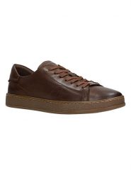 Wojas Skórzane sneakersy w kolorze brązowym rozmiar: 39. Brązowe trampki Wojas, bez wzorów, bez zapięcia. Za 315.52 zł.