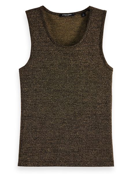 Scotch & Soda Top w kolorze oliwkowym rozmiar: S. Zielone topy Scotch & Soda, s, bez wzorów, z bawełny, bez kołnierzyka, bez ramiączek. Za 74.28 zł.