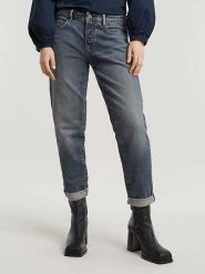 G-Star Dżinsy - Boyfriend fit - w kolorze niebieskim rozmiar: W24/L32. Niebieskie jeansy G-Star, l, z aplikacjami. Za 171.68 zł.