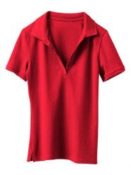 Heine Koszulka polo w kolorze czerwonym rozmiar: 44. Czerwone koszulki polo Heine, bez wzorów, bez kołnierzyka, bez ramiączek. Za 43.99 zł.