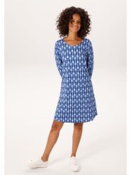 Aniston Sukienka w kolorze niebiesko-białym rozmiar: 36. Niebieskie sukienki Aniston, na co dzień, bez wzorów, bez kołnierzyka, bez ramiączek, midi, proste. Za 173.99 zł.