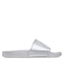 Klapki KARL LAGERFELD. Szare klapki KARL LAGERFELD, bez wzorów, bez obcasa. Za 239.99 zł.