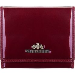 Portfel. Czarne portfele Wittchen, z aplikacjami, ze skóry. W wyprzedaży za 139.90 zł.