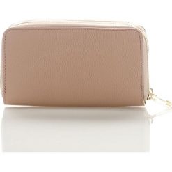 Skórzany portfel w kolorze szarobrązowym - 20 x 10 x 1 cm. Brązowe portfele Classe Regina, bez wzorów, z materiału. W wyprzedaży za 175.95 zł.
