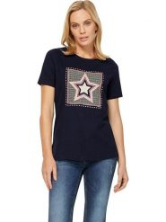 Heine Koszulka w kolorze granatowym rozmiar: 44. Niebieskie bluzki Heine, bez wzorów, bez kołnierzyka, bez ramiączek. Za 65.54 zł.