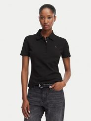 Tommy Jeans Polo Essential DW0DW22820 Czarny Regular Fit. Czarne koszulki polo Tommy Jeans, s, bez wzorów, z bawełny, bez kołnierzyka, bez ramiączek. Za 269.99 zł.