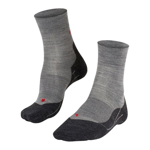 Skarpetki damskie Falke RU4 Wool. Szare skarpety Falke, bez wzorów, z materiału. Za 147.50 zł.