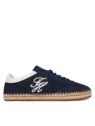 Tommy Hilfiger Espadryle Th Heritage Rope Sneaker FW0FW09406 Granatowy. Niebieskie espadryle TOMMY HILFIGER, bez wzorów, z materiału, bez obcasa, bez zapięcia. Za 449.99 zł.