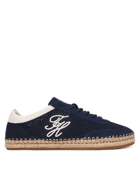 Tommy Hilfiger Espadryle Th Heritage Rope Sneaker FW0FW09406 Granatowy. Niebieskie espadryle TOMMY HILFIGER, bez wzorów, z materiału, bez obcasa, bez zapięcia. Za 404.99 zł.