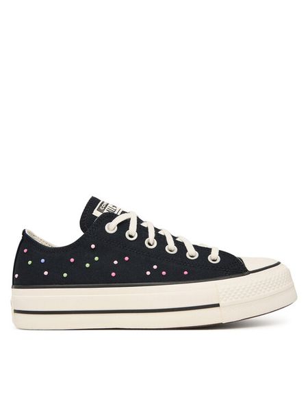 Converse Trampki Chuck Taylor All Star Lift Platform Mini Studs A19141C Czarny. Czarne trampki Converse, bez wzorów, z materiału, bez zapięcia. Za 323.99 zł.