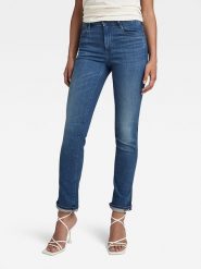 G-Star Dżinsy - Straight fit - w kolorze niebieskim rozmiar: W26/L30. Niebieskie jeansy G-Star, l, z aplikacjami. Za 184.89 zł.