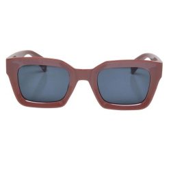 Okulary Przeciwsłoneczne Unisex Dla Dorosłych Poros Z Łańcuszkiem. Brązowe okulary przeciwsłoneczne Urban Classics, bez wzorów, sportowe. Za 64.99 zł.