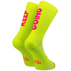 Skarpetki Sporcks Keep Going. Żółte skarpety SPORCKS, bez wzorów, z nylonu. Za 155.00 zł.