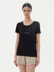 EA7 Emporio Armani T-Shirt 7W000094 AF10373 UC001 Czarny Slim Fit. Czarne t-shirty EA7 Emporio Armani, l, bez wzorów, z bawełny, bez kołnierzyka, bez ramiączek. Za 199.99 zł.