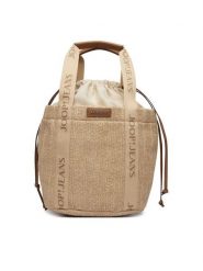 JOOP! Jeans Torebka Camille 4130001325 Beżowy. Brązowe torebki klasyczne Joop! Jeans, bez wzorów, z jeansu, bez dodatków. Za 609.99 zł.