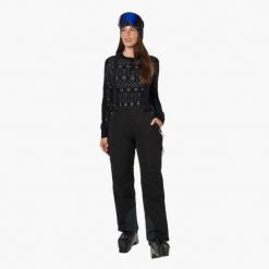 Spodnie narciarskie Kobieta Swedemount Cervinia Ski Pants II wodoodporne. Czarne spodnie narciarskie SWEDEMOUNT, l, bez wzorów, z materiału, narciarskie. Za 419.99 zł.