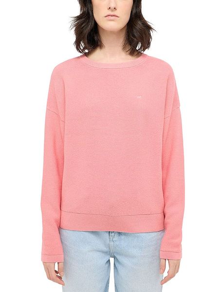 Mustang Sweter w kolorze jasnoróżowym rozmiar: L. Różowe swetry Mustang, l, bez wzorów, z bawełny, bez ramiączek. Za 122.38 zł.