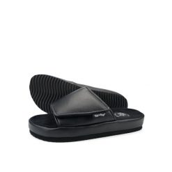 Klapki plażowe damskie Flip Flop Slide Velcro. Czarne klapki Flip Flop, bez wzorów, bez obcasa. Za 134.55 zł.