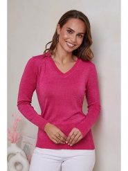 Soft Cashmere Sweter w kolorze różowym rozmiar: 38/40. Różowe swetry Soft Cashmere, bez wzorów, bez ramiączek. Za 92.42 zł.