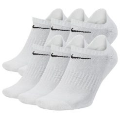 Skarpetki treningowe Nike Everyday Cushioned SX7675-100 6 pack niskie. Białe skarpety Nike, bez wzorów. Za 74.90 zł.