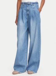 Morgan Jeansy 262-PELIAM Niebieski jasny Wide Leg. Niebieskie jeansy Morgan, bez wzorów. Za 349.99 zł.