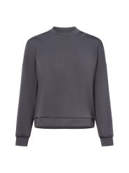 Armani Exchange Bluza damska Kobiety szary jednolity, M. Szare bluzy Armani Exchange, m, bez wzorów, bez kaptura. Za 599.95 zł.