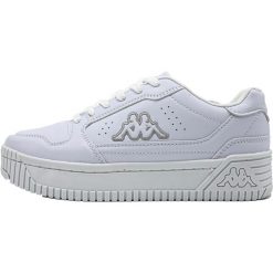 Buty sportowe Sneakersy damskie, Emela. Białe obuwie sportowe Kappa, z gumy, bez zapięcia, trekkingowe. Za 149.99 zł.
