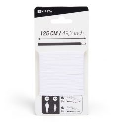 Sznurowadła sportowe Kipsta. Białe obuwie sportowe KIPSTA, z materiału, bez zapięcia, do piłki nożnej. Za 15.99 zł.