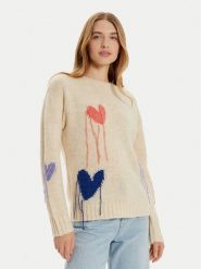 Frieda & Freddies Sweter 3366 Beżowy Regular Fit. Brązowe swetry Frieda & Freddies, bez wzorów, z syntetyku, bez ramiączek. Za 269.99 zł.