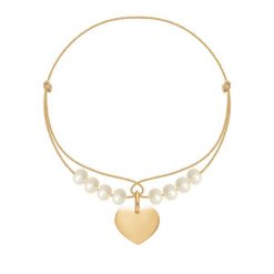 Bransoletka Adele pozłacana. Białe bransoletki Lilou, z perłą, pozłacane. Za 156.00 zł.