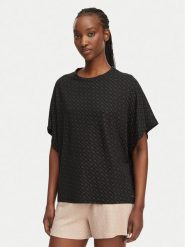 BOSS Koszulka piżamowa 50561029 Czarny Oversize. Czarne koszule nocne Boss, xl, bez wzorów, z lyocellu, bez ramiączek. Za 259.99 zł.