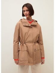 STEFANEL Parka w kolorze beżowym rozmiar: M. Brązowe parki Stefanel, m, bez kaptura. Za 239.86 zł.