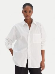 BOSS Koszula Saturday 50543800 Biały Oversize. Białe koszule Boss, bez wzorów, z bawełny, biznesowe, bez kołnierzyka, bez ramiączek. Za 799.99 zł.