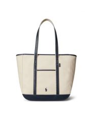 Polo Ralph Lauren Torebka 428968158002 Écru. Shopper Polo Ralph Lauren, bez wzorów, z materiału, bez dodatków. Za 1,299.00 zł.