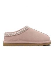 Clarks Skórzane kapcie w kolorze jasnoróżowym rozmiar: 42. Różowe obuwie domowe Clarks, bez wzorów, ze skóry, bez zapięcia. Za 183.59 zł.