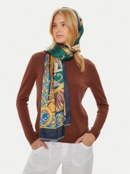 Guess Szal AW5228 POL03 Niebieski. Niebieskie rękawiczki Guess, z aplikacjami, z materiału. Za 299.99 zł.